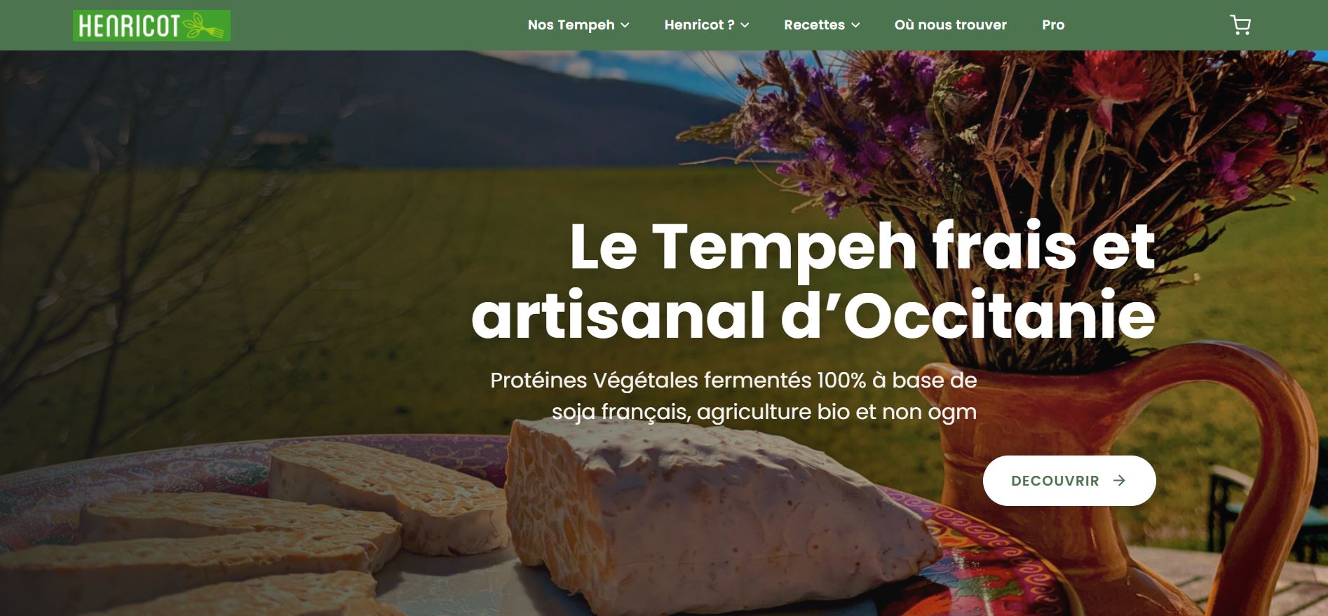 Henricot — nouvelle page de présentation